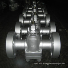 API Standard Cast Steel Flange Connection End Plug Valve